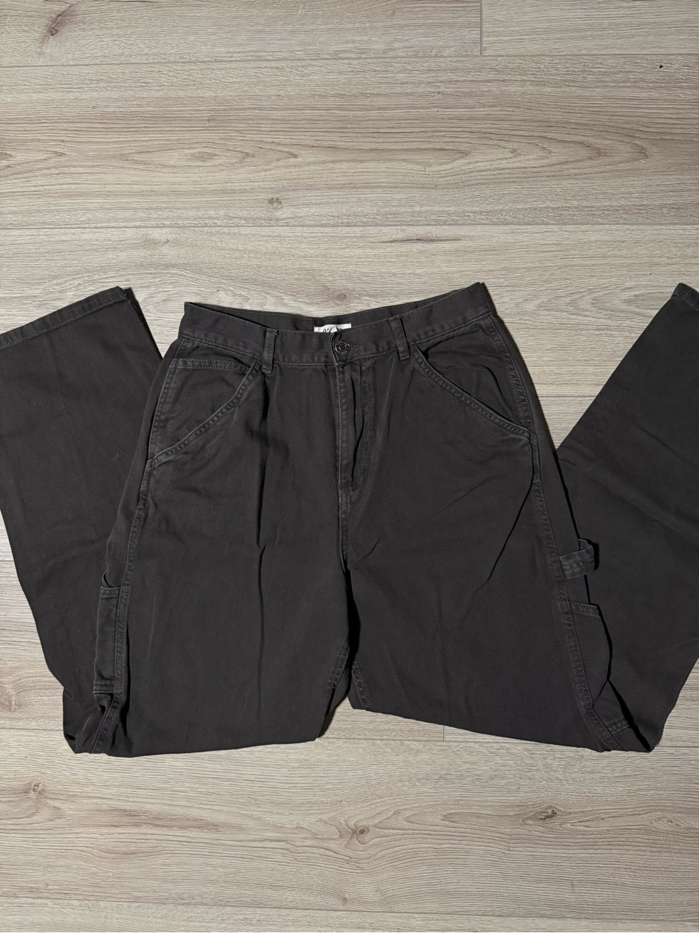 Garage Black Cargo Pants with Utility Pockets